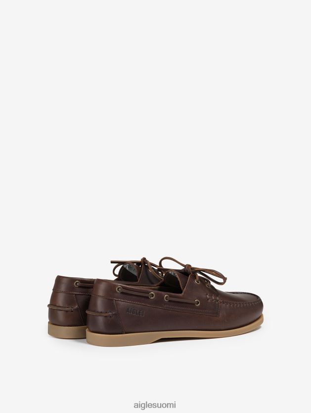 Aigle miehet nahkainen venekenkä marron kenkiä 0H0BPX329