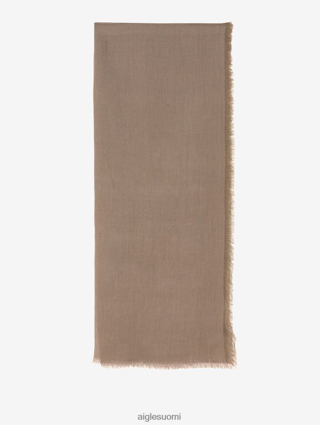 Aigle miehet tavallinen pellavahuivi, jossa hapsut cappuccino Lisätarvikkeet 0H0BPX382