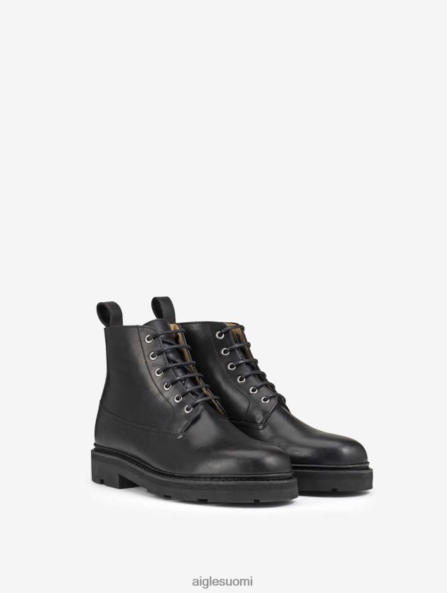 Aigle miehet norjalaisommeltu nahkainen aavikkosaappas noir saappaat 0H0BPX306