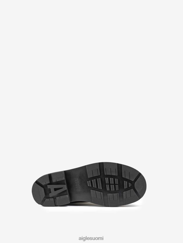 Aigle miehet norjalaisommeltu nahkainen aavikkosaappas noir saappaat 0H0BPX306