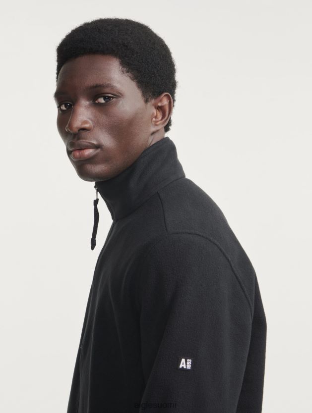 Aigle miehet mikrokuitufleece vetoketjulla noir vaatteet 0H0BPX18