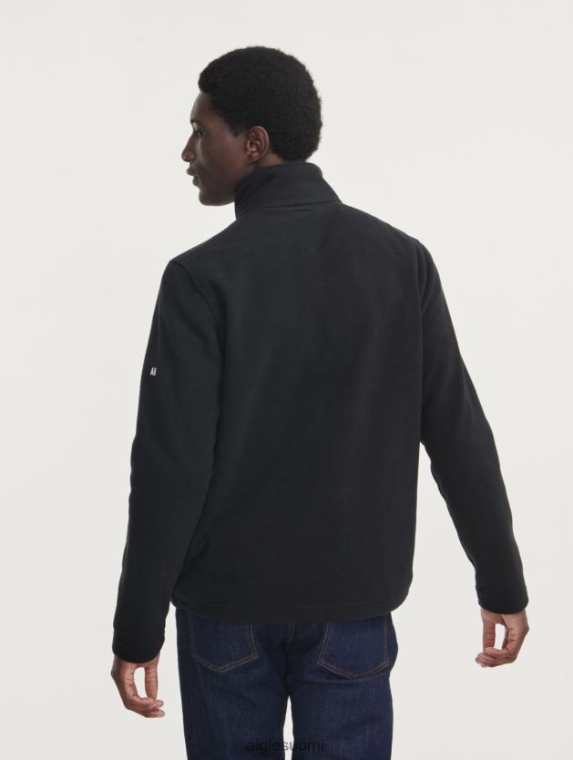 Aigle miehet mikrokuitufleece vetoketjulla noir vaatteet 0H0BPX18