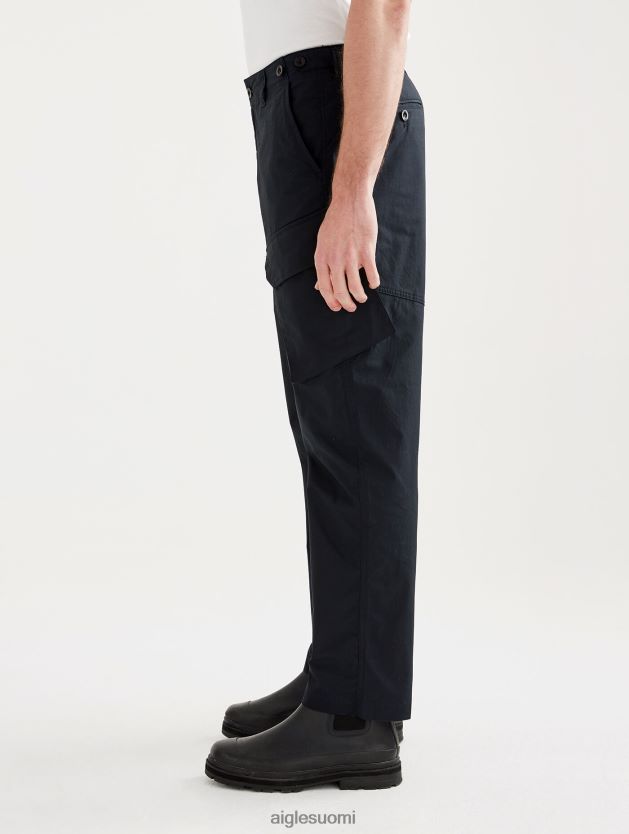 Aigle miehet popliini cargo-housut noir vaatteet 0H0BPX142