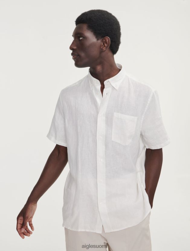 Aigle miehet pellava lyhythihainen paita lait vaatteet 0H0BPX145