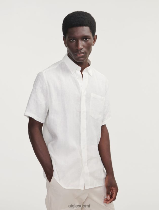 Aigle miehet pellava lyhythihainen paita lait vaatteet 0H0BPX145