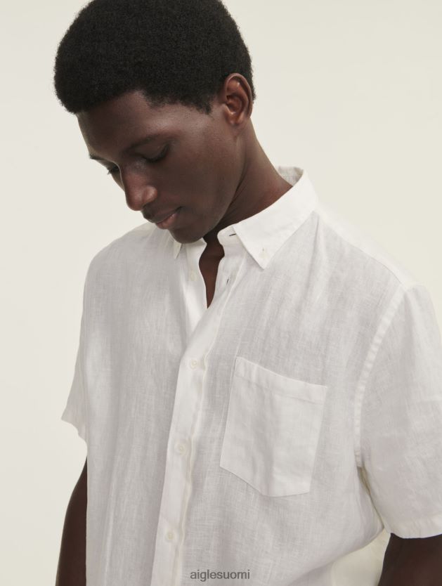 Aigle miehet pellava lyhythihainen paita lait vaatteet 0H0BPX145