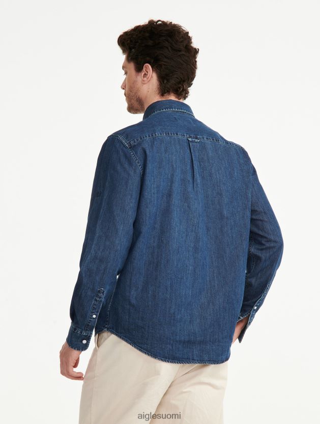 Aigle miehet pitkähihainen farkkupaita denim vaatteet 0H0BPX105