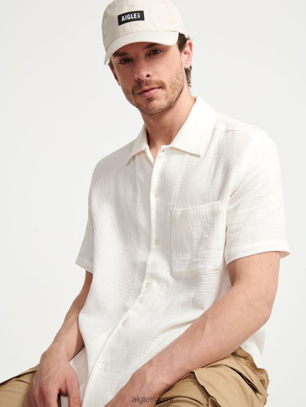 Aigle miehet puuvillainen kaasu lyhythihainen paita lait vaatteet 0H0BPX153