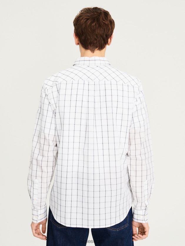 Aigle miehet ruutupaita blanc ch vaatteet 0H0BPX104