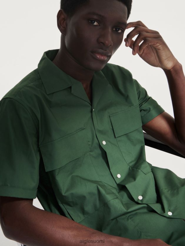 Aigle miehet sotilaallinen lyhythihainen paita kasvitieteellinen vaatteet 0H0BPX56