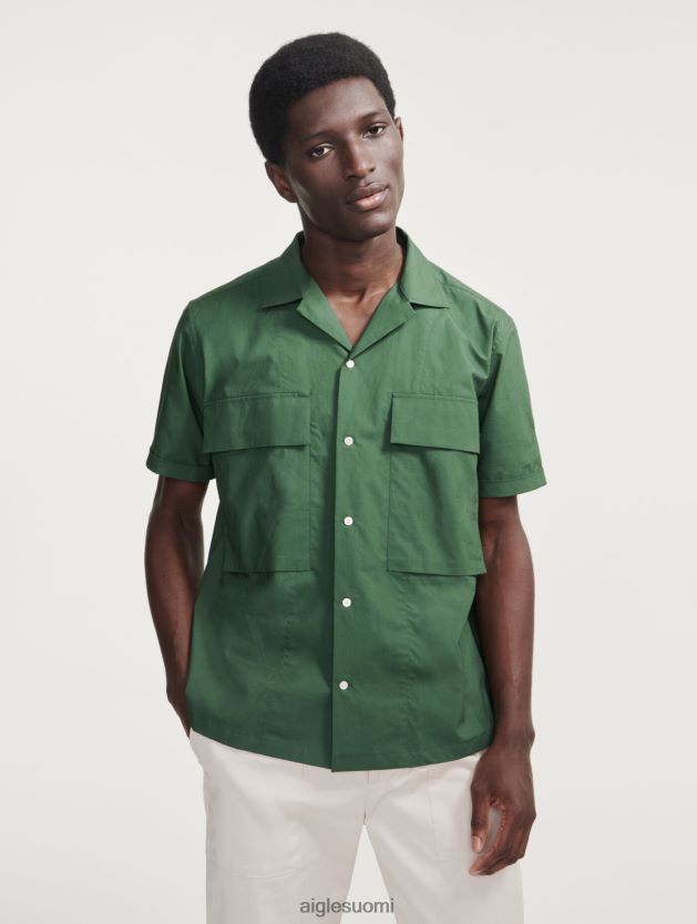 Aigle miehet sotilaallinen lyhythihainen paita kasvitieteellinen vaatteet 0H0BPX56