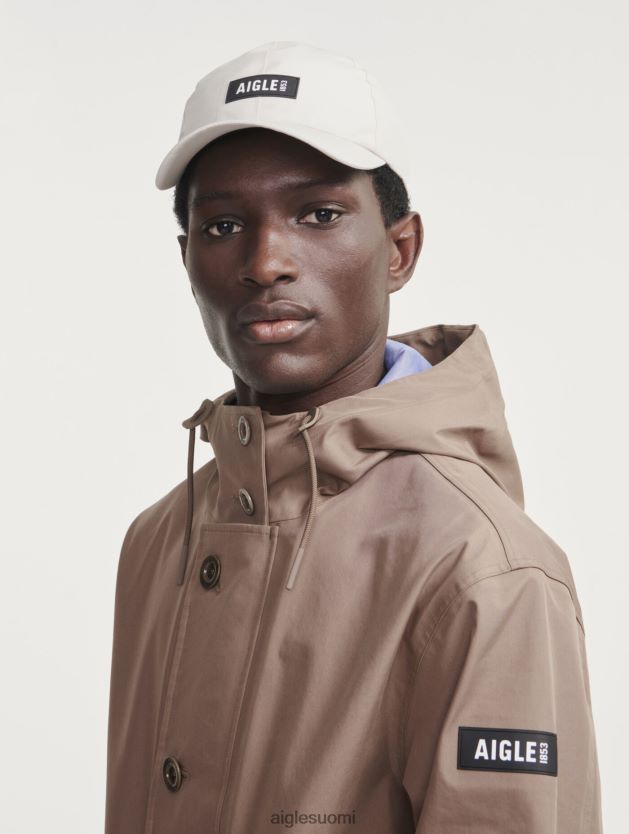 Aigle miehet keskipitkä hupullinen mtd-parka cappuccino vaatteet 0H0BPX222