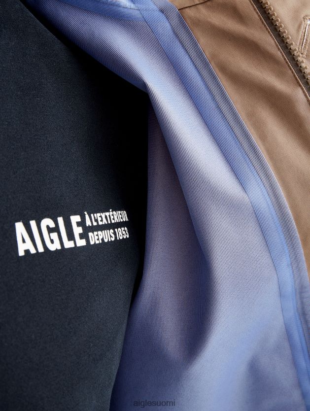 Aigle miehet keskipitkä hupullinen mtd-parka cappuccino vaatteet 0H0BPX222