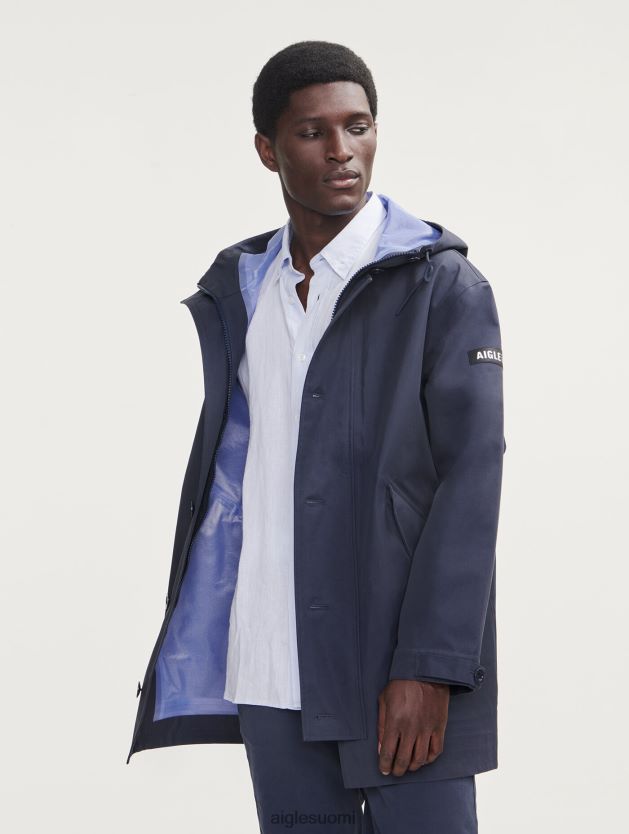 Aigle miehet keskipitkä hupullinen mtd-parka imperiumi vaatteet 0H0BPX214