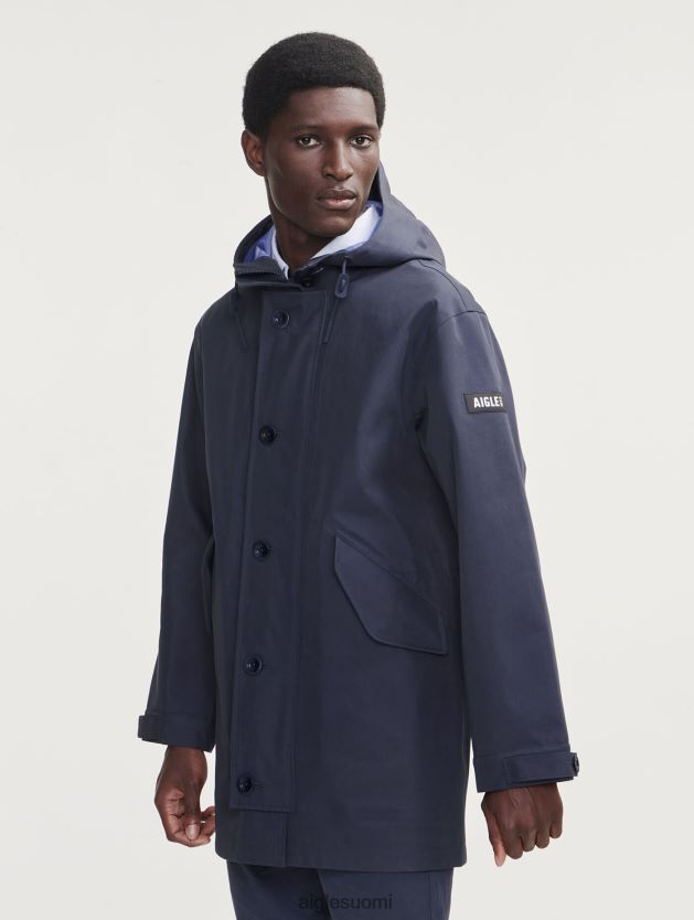 Aigle miehet keskipitkä hupullinen mtd-parka imperiumi vaatteet 0H0BPX214