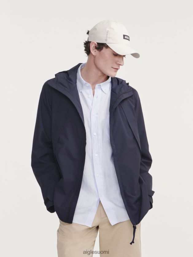 Aigle miehet keskipitkä mtd hupullinen parka meren- vaatteet 0H0BPX160