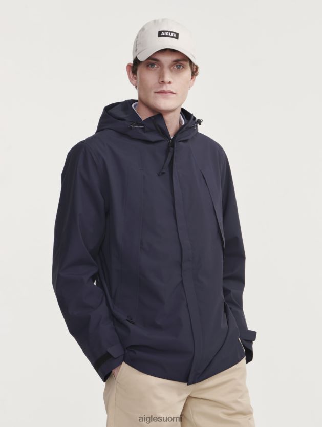 Aigle miehet keskipitkä mtd hupullinen parka meren- vaatteet 0H0BPX160