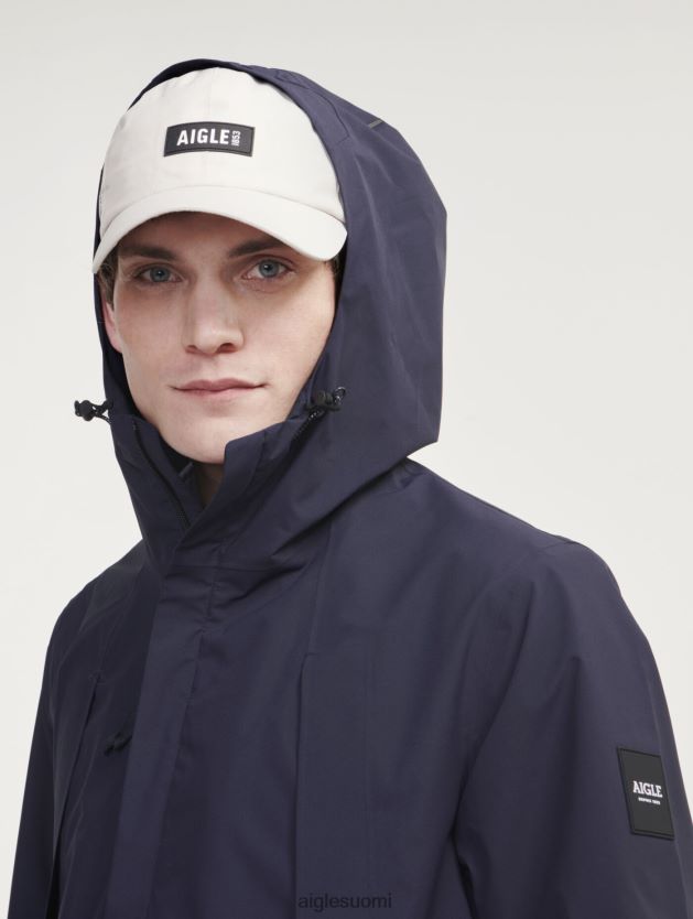 Aigle miehet keskipitkä mtd hupullinen parka meren- vaatteet 0H0BPX160