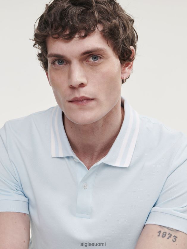 Aigle miehet lyhythihainen kaksoisnauhakauluspoolopaita glakonia vaatteet 0H0BPX124