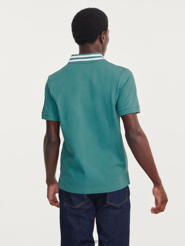 Aigle miehet lyhythihainen kaksoisnauhakauluspoolopaita vesi vaatteet 0H0BPX42