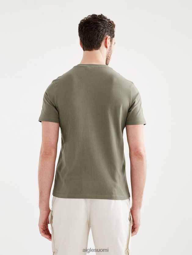 Aigle miehet painettu pyöreäkauluksinen t-paita taillis vaatteet 0H0BPX62