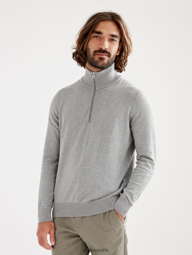 Aigle miehet hieno puolivetoketjullinen korkeapääntiepusero kanervanharmaa vaatteet 0H0BPX106