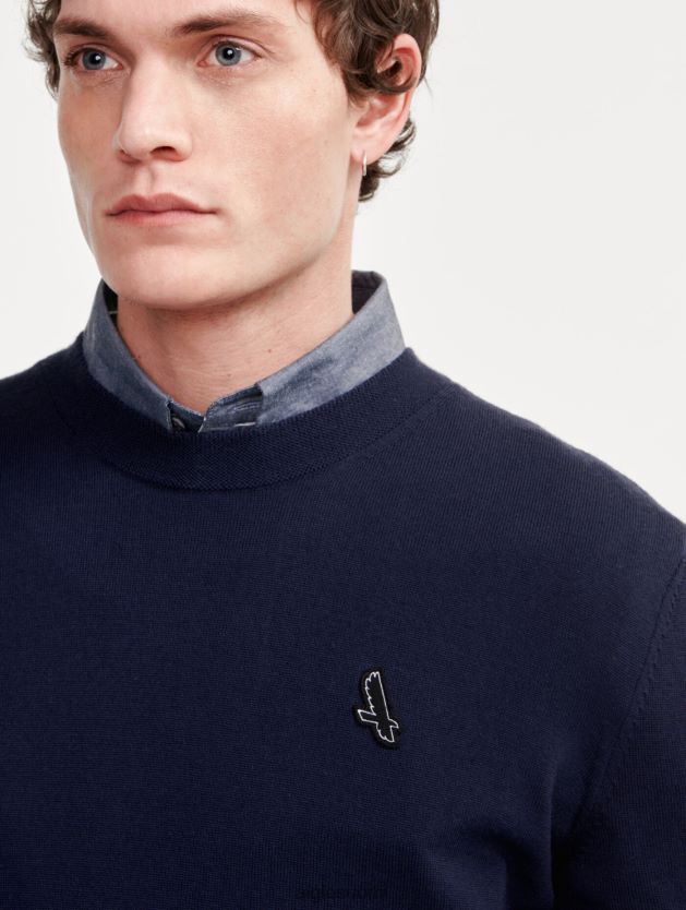 Aigle miehet hienomittainen pyöreäkaulapusero imperiumi vaatteet 0H0BPX151