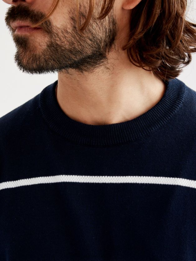 Aigle miehet valmistettu ranskassa hienomittaisen miehistön kaulainen merimiespusero imperiumi st vaatteet 0H0BPX83