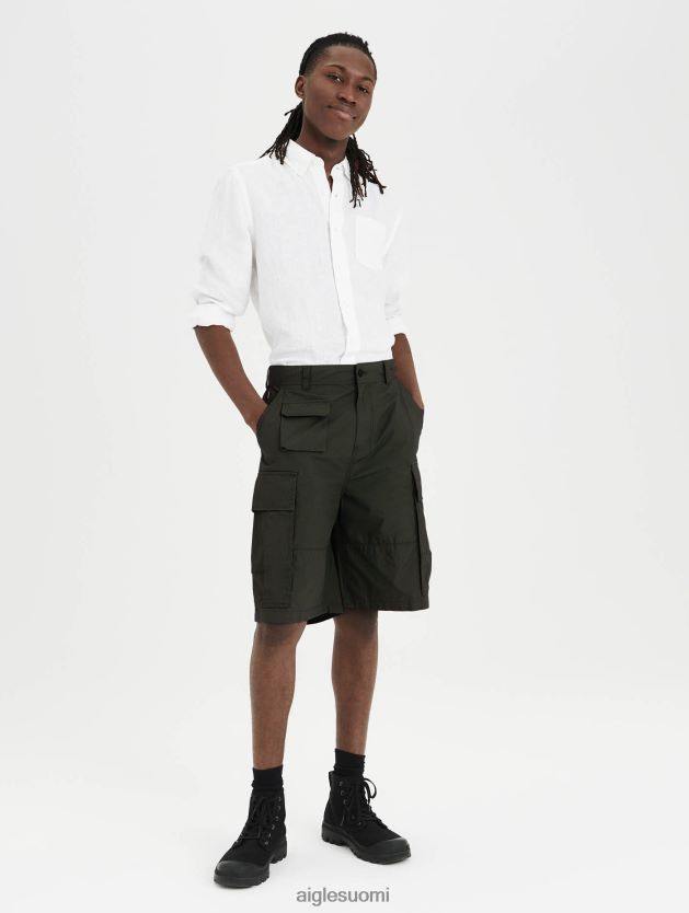 Aigle miehet luomupuuvilla cargo shortsit avocat vaatteet 0H0BPX155