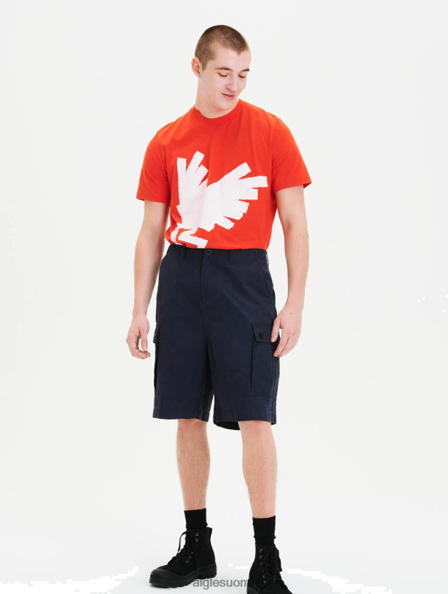 Aigle miehet luomupuuvilla cargo shortsit imperiumi vaatteet 0H0BPX125