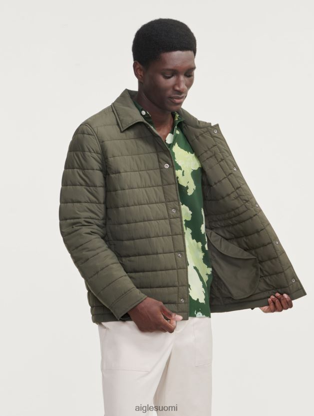 Aigle miehet keskipitkä dupont sorona tikattu vettä hylkivä takki avocat vaatteet 0H0BPX176