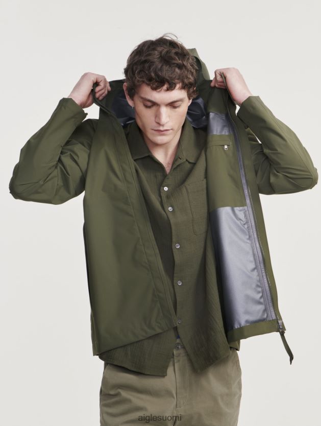 Aigle miehet lyhyt hupullinen mtd-takki avocat vaatteet 0H0BPX161