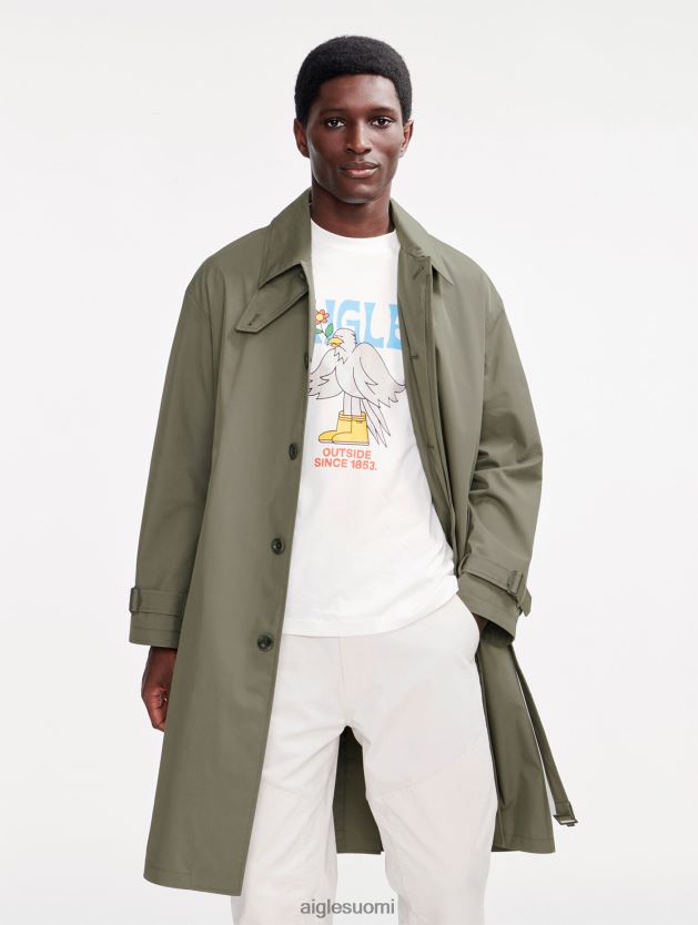 Aigle miehet pitkä mtd trenssitakki taillis vaatteet 0H0BPX217