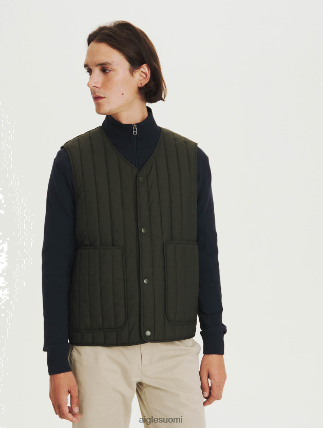 Aigle miehet tikattu hihaton takki avocat vaatteet 0H0BPX224