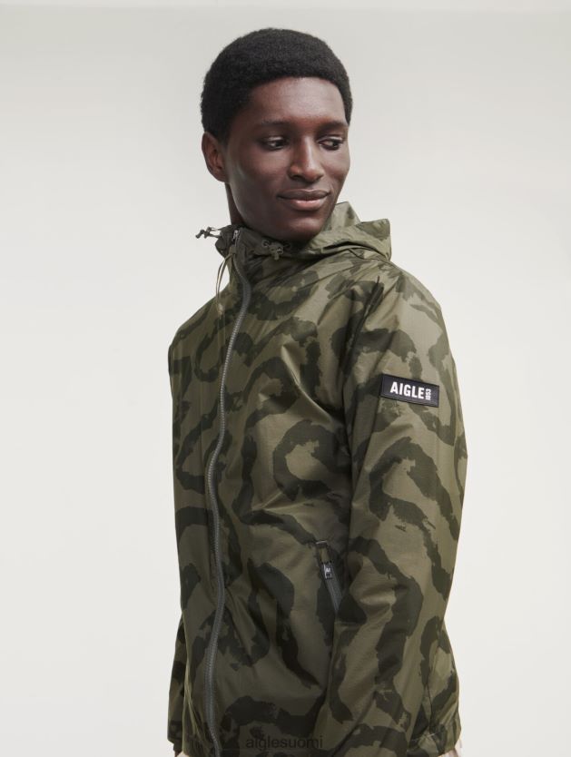 Aigle miehet vedenpitävä takki, jossa painatus tiivistettävä taillis pr i vaatteet 0H0BPX192