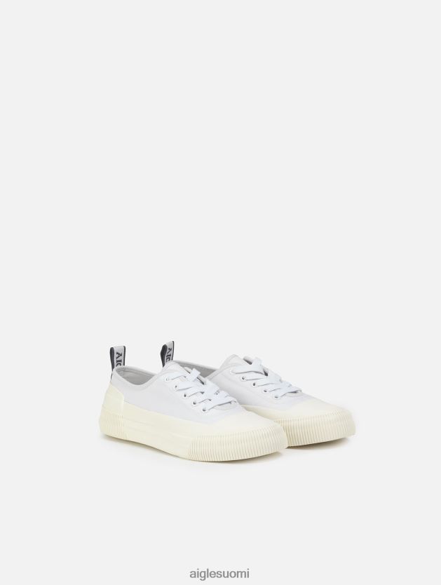 Aigle naiset ympäristöystävällinen kangas ja kumilenkkari blanc kenkiä 0H0BPX638