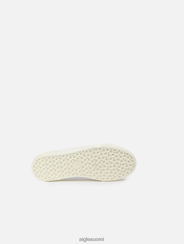 Aigle naiset ympäristöystävällinen kangas ja kumilenkkari blanc kenkiä 0H0BPX638