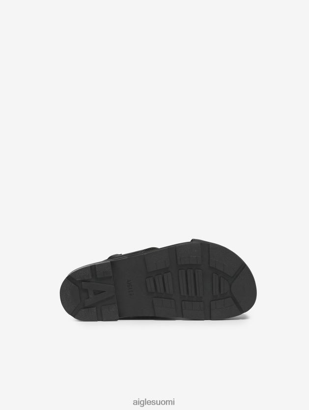 Aigle naiset tyylikäs nahkainen sandaali noir kenkiä 0H0BPX623