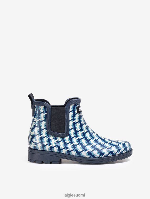 Aigle naiset painettu versio hevosurheiluvaikutteisesta nilkkasadesaappaasta monogrammi saappaat 0H0BPX632