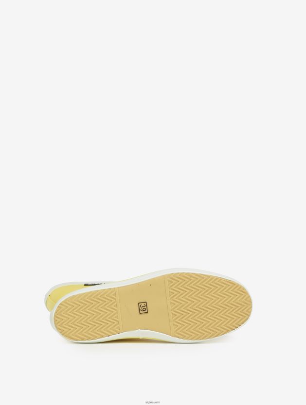 Aigle naiset ikoninen rantakenkä keltainen/blanc saappaat 0H0BPX512