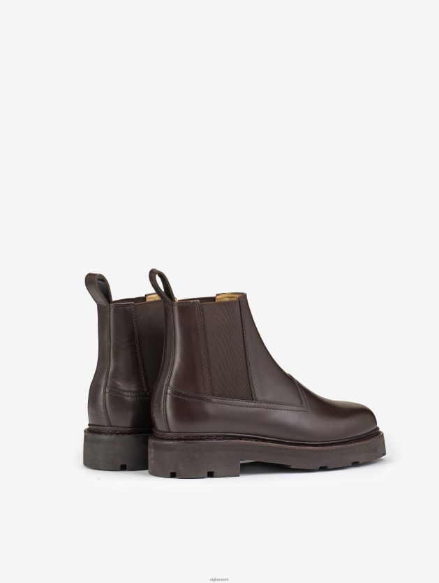 Aigle naiset norjalaisommeltu chelsea-nahkasaappas bourbon saappaat 0H0BPX561