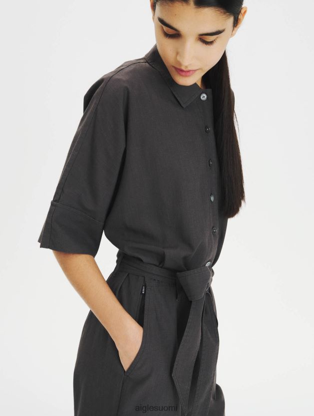 Aigle naiset puuvilla- ja tencel-haalari hiili vaatteet 0H0BPX636