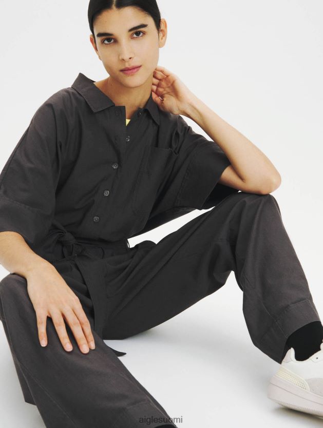 Aigle naiset puuvilla- ja tencel-haalari hiili vaatteet 0H0BPX636