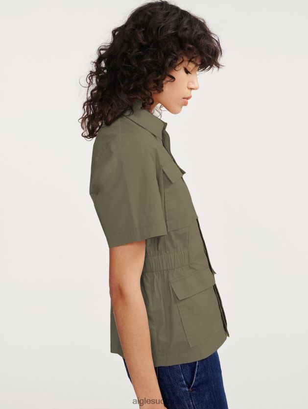 Aigle naiset lyhythihainen safaritakki taillis vaatteet 0H0BPX439