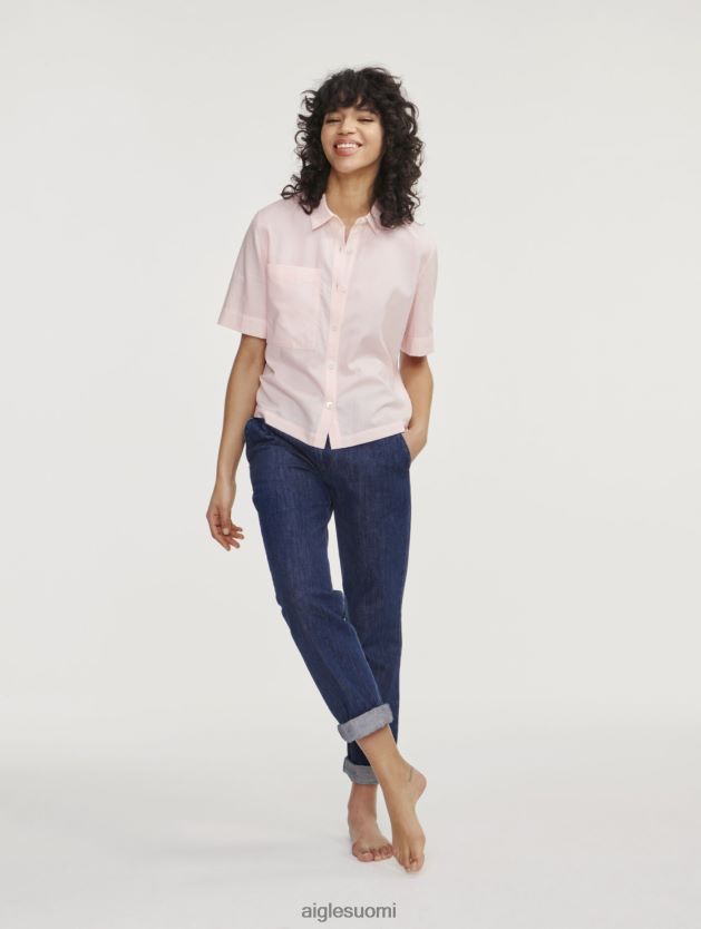 Aigle naiset väljä lyhythihainen paita cerisier vaatteet 0H0BPX465