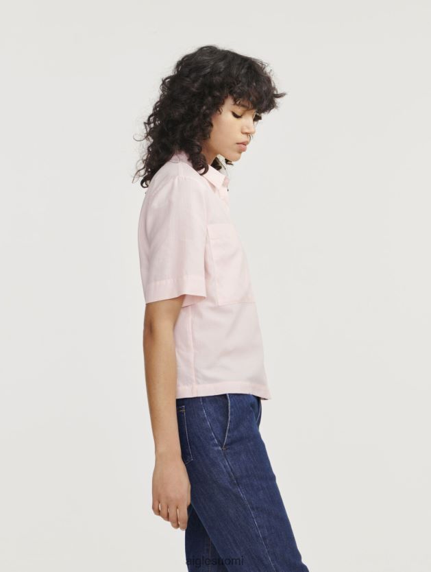 Aigle naiset väljä lyhythihainen paita cerisier vaatteet 0H0BPX465