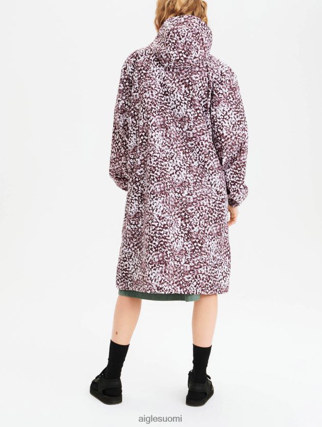 Aigle naiset painettu pakattava pitkä parka fudge pr vaatteet 0H0BPX633