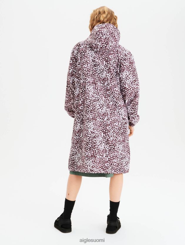 Aigle naiset painettu pakattava pitkä parka fudge pr vaatteet 0H0BPX633