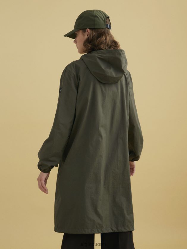 Aigle naiset pitkä huppu mtd parka avocat vaatteet 0H0BPX475