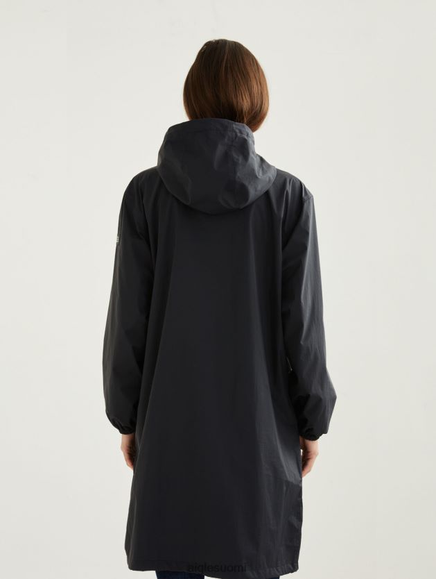 Aigle naiset pitkä huppu mtd parka noir vaatteet 0H0BPX481